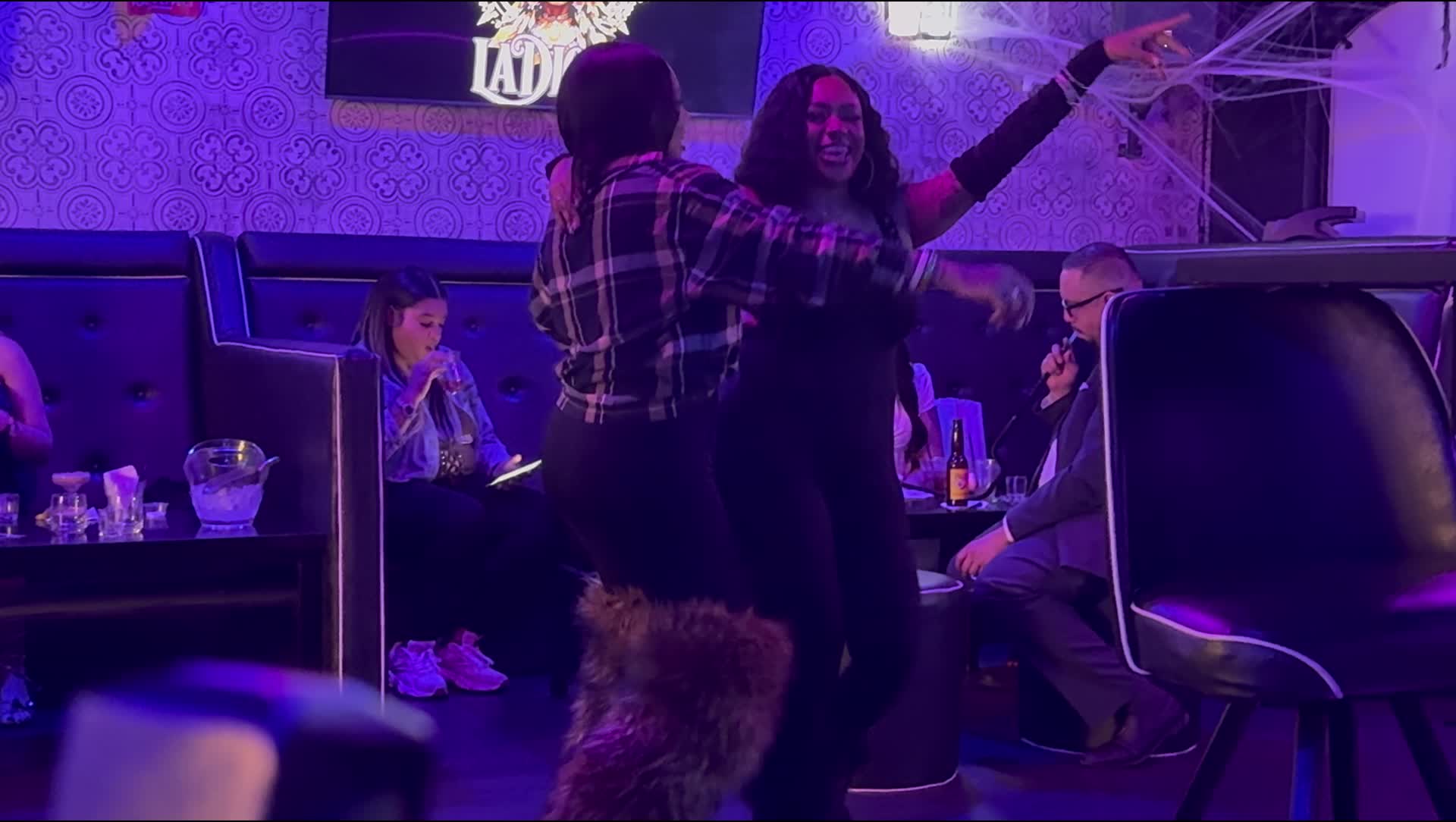 Dancing close-up at La Diosa nightclub